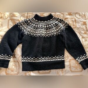 Vintage Norwegian Hand Knit Sweater, Oslo, Women’s M